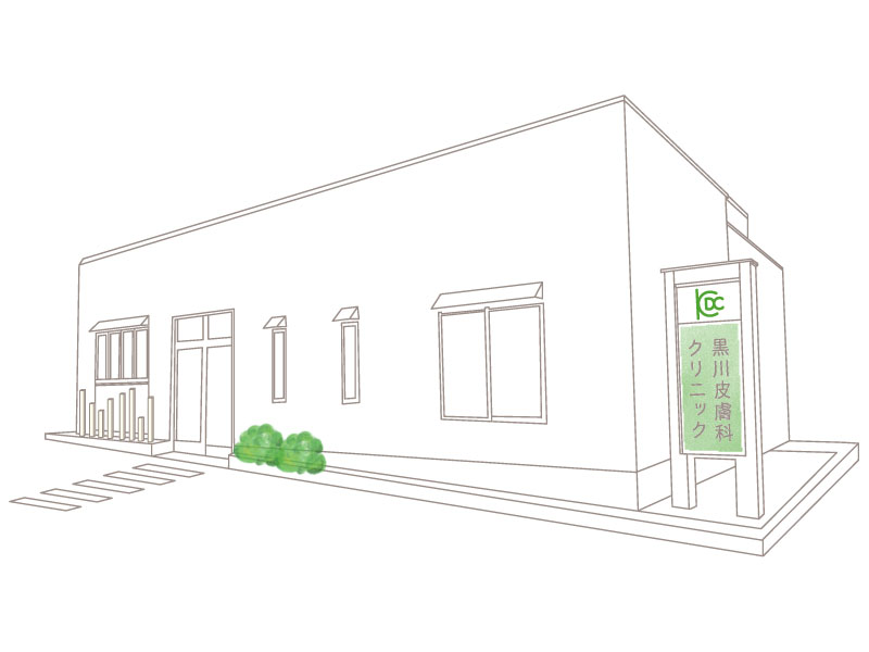 施設外観のトレースイラスト