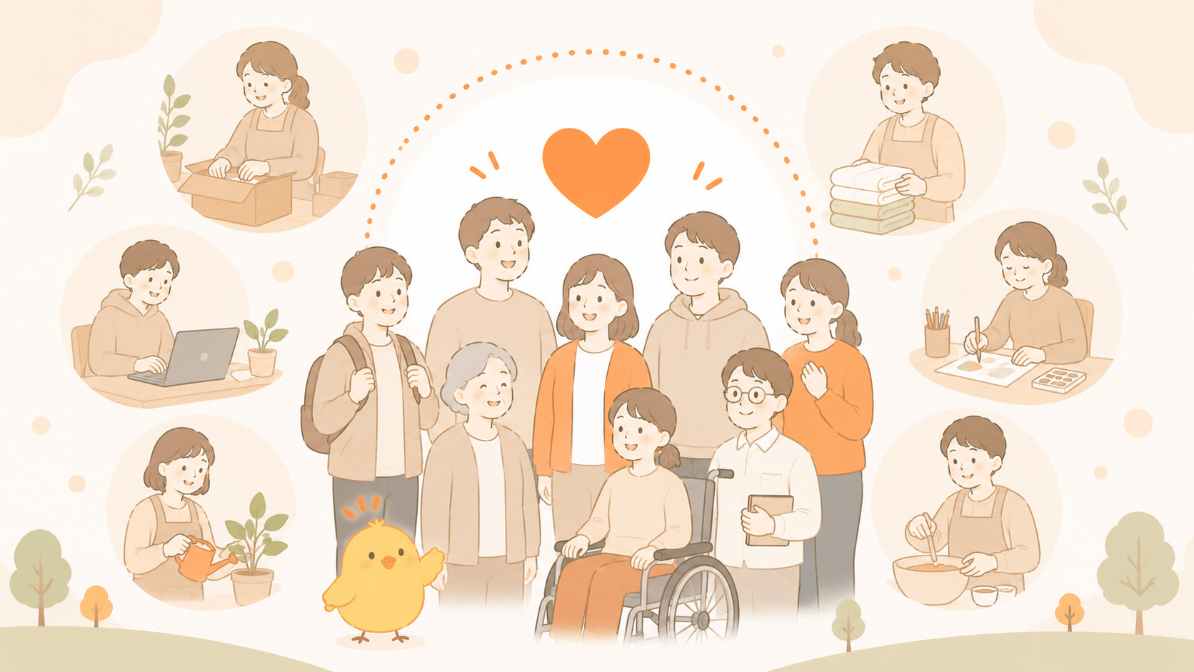 いろいろな人が利用できるイメージ
