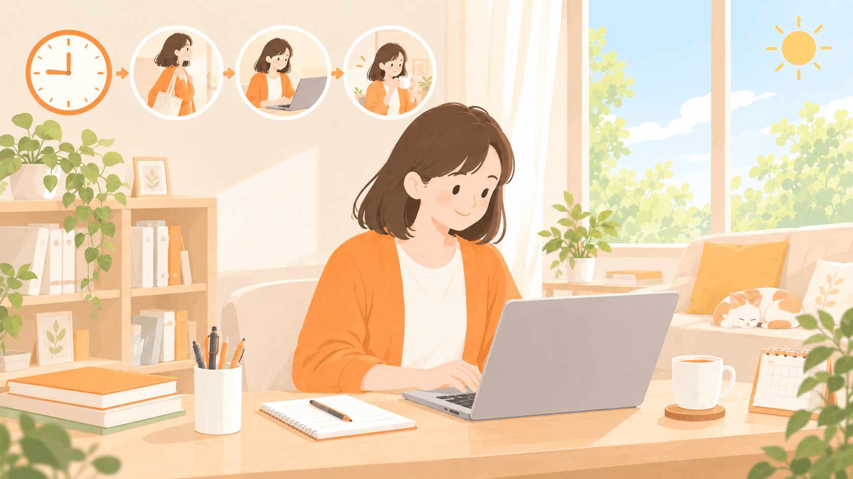 短時間で無理なく通所する1日のイメージ