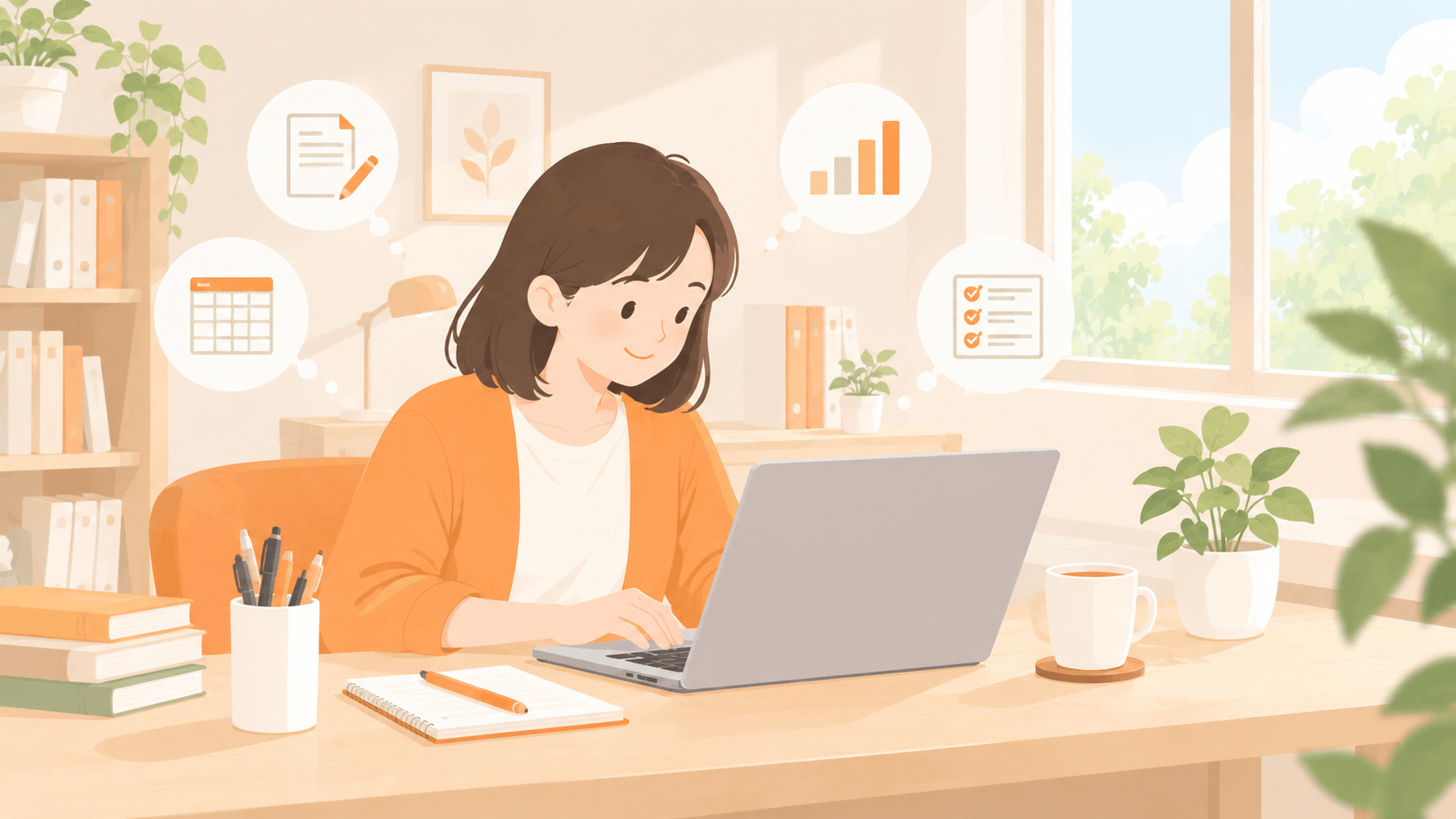 パソコン作業が向いている方のイメージ